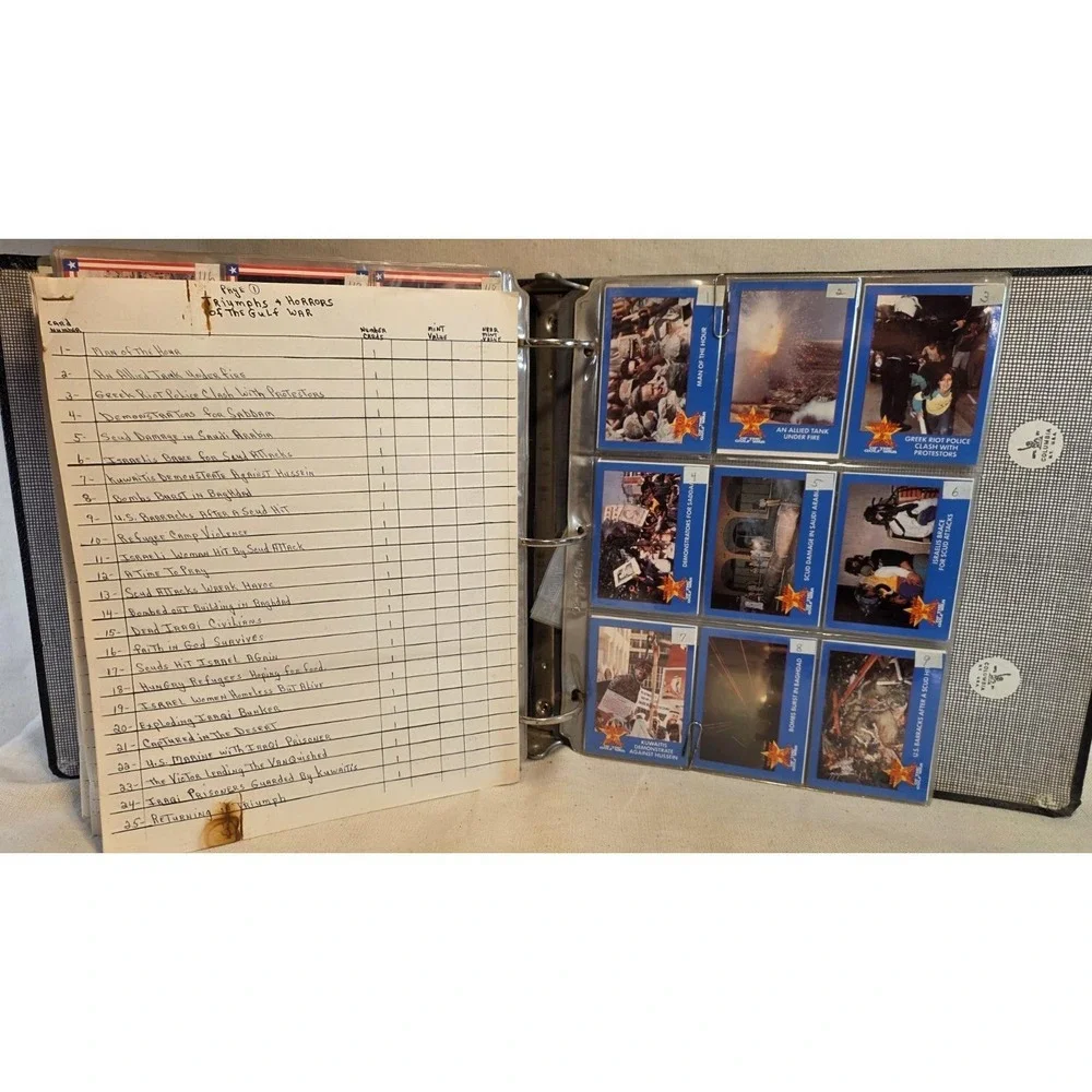 Operation Desert Storm & Desert Shield 1991 Trading‎ Cards Album